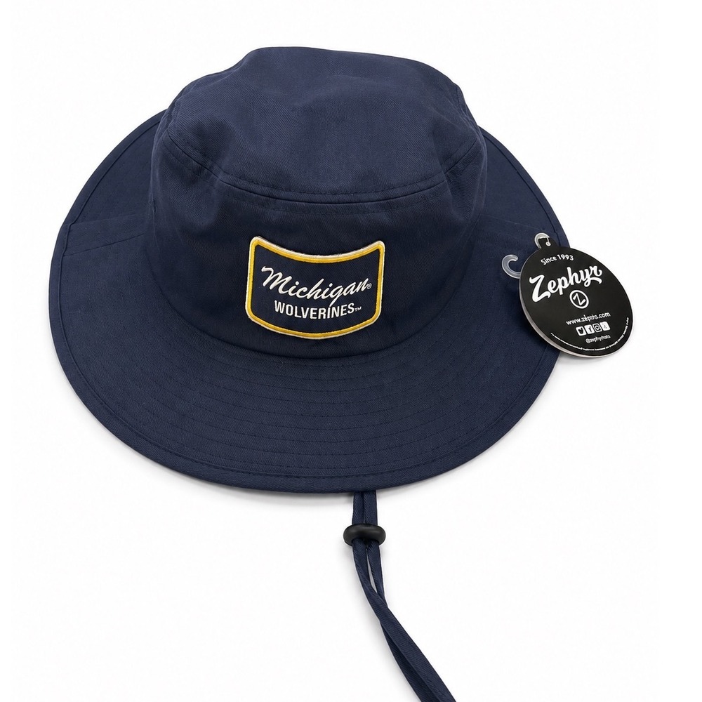 Zephyr Michigan Wolverines Cotton Bucket Hat football Sun Hat Mens Size L XL NEW